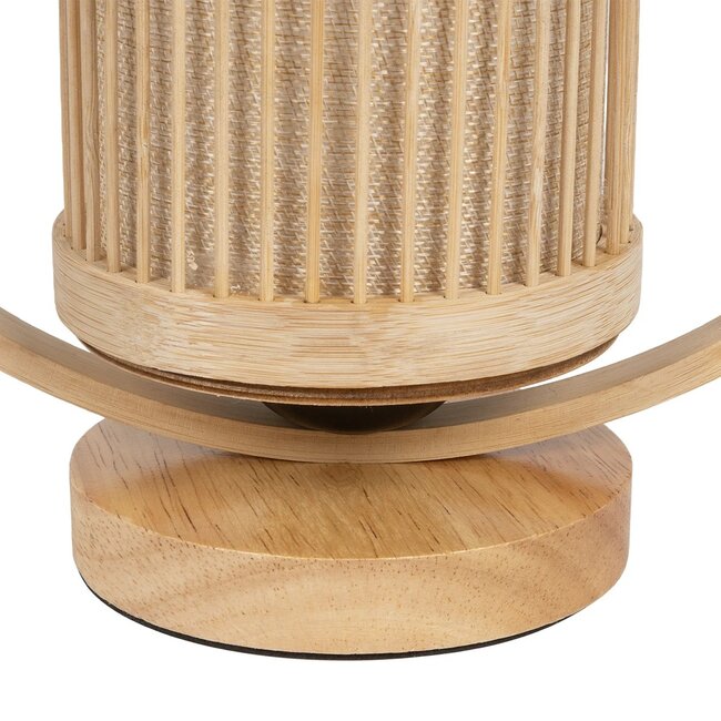 TULUMKO 02008 Boho Επιτραπέζιο Φωτιστικό Πορτατίφ με Ντουί 1 x E27 AC 220-240V IP20 - Μπεζ - Μ30 x Π12 x Υ32cm - 6