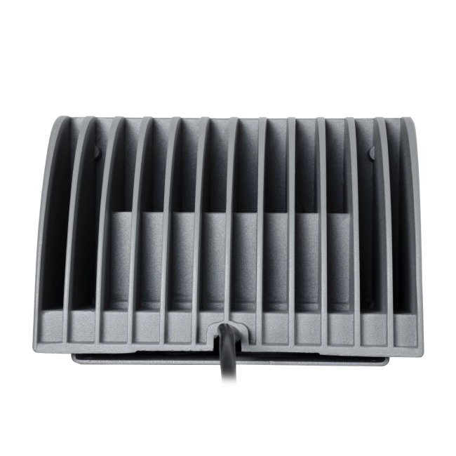 FLOOD-DENA 90487 Επιτοίχιος Προβολέας Wall Washer για Φωτισμό Κτιρίων - Απλίκα & Δαπέδου LED 30W 2700lm 5° DC 24V Αδιάβροχο IP67 Μ18.5 x Π13 x Υ12cm Θερμό Λευκό 2700K - Γκρι Ανθρακί - 3 Years Warranty - 5