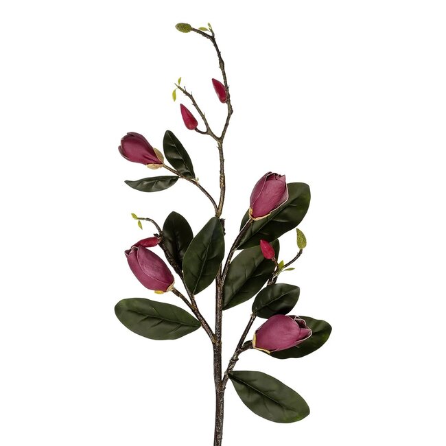 Artificial Garden DARK PING MAGNOLIA BRANCH 21421 Τεχνητό Διακοσμητικό Κλαδί Ροζ Μαγνόλια Y120cm
