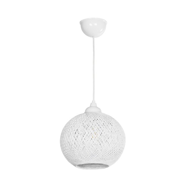 SOLEI 205-0009 Boho Κρεμαστό Φωτιστικό Οροφής με Ντουί 1 x E27 AC 220-240V IP20 - Λευκό - M20 x Π20 x Υ25cm - 4 SOLEI 205-0009 Boho Κρεμαστό Φωτιστικό Οροφής με Ντουί 1 x E27 AC 220-240V IP20 - Λευκό - M20 x Π20 x Υ25cm - 4