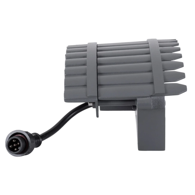 TREELIGHT-JINA 90695 Κυρτή Μπάρα Φωτισμού Wall Washer με Αντιθαμβωτική Γρίλια Ειδική για Φυτά - Δέντρα LED 18W 1530lm 10° DC 24V Αδιάβροχο IP67 L29 x W11 x H10.5cm RGBW DMX512 - Γκρι Ανθρακί - 3 Years Warranty - 5