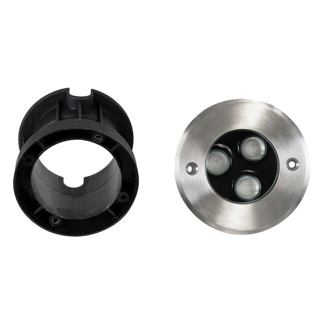 UNDERGROUND-FANI S-90981 Χωνευτό Φωτιστικό Σποτ Δαπέδου LED 12W 1020lm 60° DC 24V Αδιάβροχο IP68 Φ10 x Υ7.5cm RGBW DMX512 - Ανοξείδωτο Ατσάλι - 10