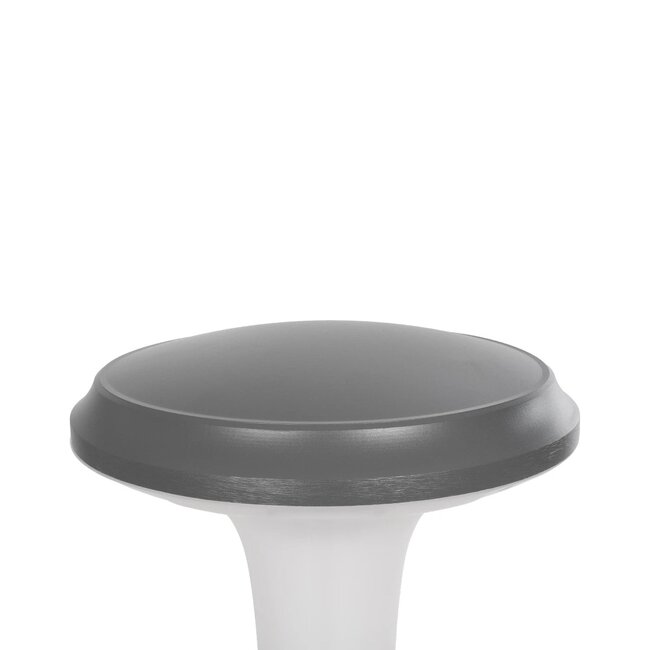 WHISPER 90553 Φωτιστικό Κολωνάκι Κήπου με Ντουί 1 x E27 AC 220-240V Αδιάβροχο IP65 - Γκρι Ανθρακί - Μ27 x Π27 x Υ29cm - 6