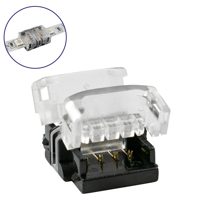70721 Ταχυσύνδεσμος Ένωσης IP20 - Strip To Strip Connector για Ένωση 2 x RGB Ταινίες LED Πλάτους 10mm - 2