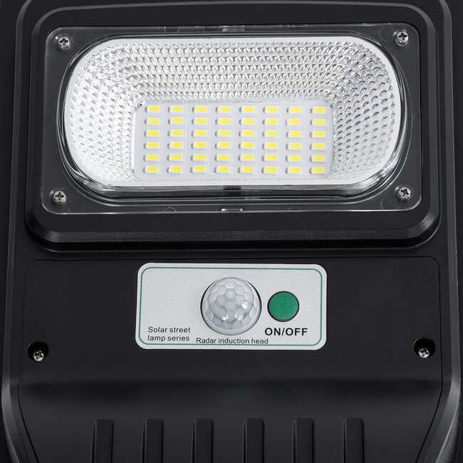 STREETA 85341 Professional LED Solar Street Light Αυτόνομο Ηλιακό Φωτιστικό Δρόμου 30W 300lm 48 x LED SMD 5730 με Ενσωματωμένο Φωτοβολταϊκό Panel 6V 6W & Επαναφορτιζόμενη Μπαταρία Li-ion 3.2V 5000mAh με Αισθητήρα Ημέρας-Νύχτας & PIR Αισθητήρα Κίνησης - Αδιάβροχο IP65 - 7