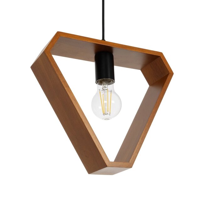 ELISE 999-0034 Μοντέρνο Κρεμαστό Φωτιστικό Οροφής με Ντουί 3 x E27 AC 220-240V IP20 - Καφέ & Μαύρο - Μ74 x Π9 x Υ40cm - 5