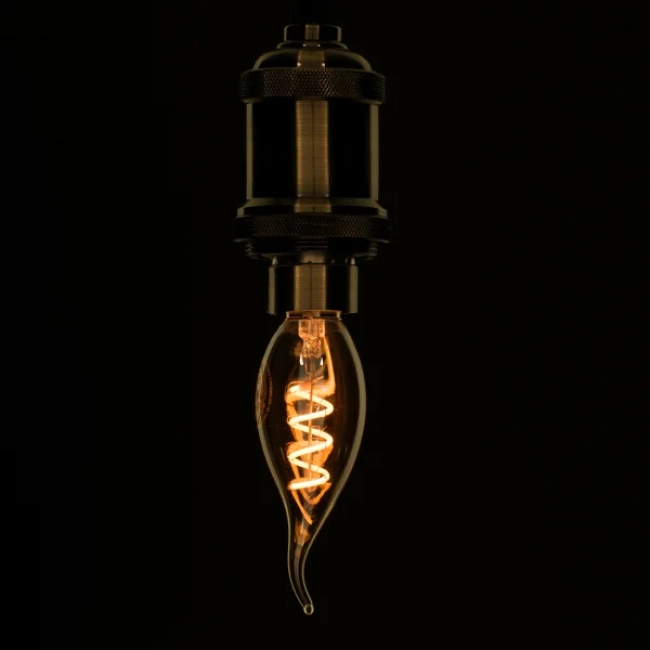 CANDLE 99134 Λάμπα Κεράκι E14 C35T LED 4W 360lm 360° AC 220-240V IP20 Ultra Θερμό Λευκό 2200K Dimmable - Spiral S Filament Chip - Μελί - Μ3.5 x Π3.5 x Υ12cm - 3 Χρόνια Εγγύηση CANDLE 99134 Λάμπα Κεράκι E14 C35T LED 4W 360lm 360° AC 220-240V IP20 Ultra Θερμό Λευκό 2200K Dimmable - Spiral S Filament Chip - Μελί - Μ3.5 x Π3.5 x Υ12cm - 3 Χρόνια Εγγύηση