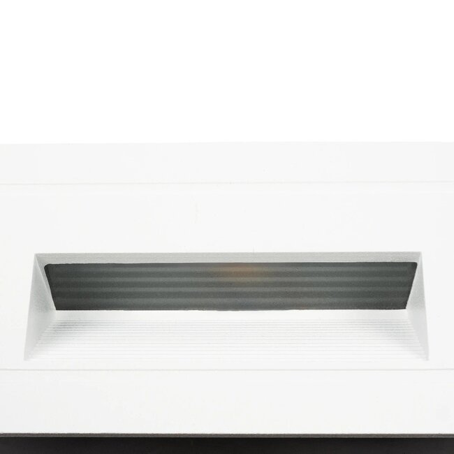 kelvo® STEPART KLV-101-0082 Μοντέρνο Χωνευτό Φωτιστικό Σκαλοπατιού - Διαδρόμου LED 3W 375lm 45° AC 220-240V Αδιάβροχο IP65 Θερμό Λευκό 2700K - Lumileds SMD Chip & TÜV SÜD Driver - Λευκό Ματ - Μ10.5 x Π4.5 x Υ6cm / Q9.12 x 4.49cm - 5 Χρόνια Εγγύηση - 6