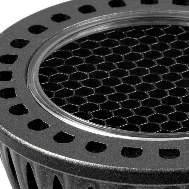 kelvo® KYRON DARK 36° KLV-103-0010 Σποτ GU10 MR16 με Honeycomb Anti-Glare Reflector LED 7W 840lm CRI (Ra) ≥ 90 36° AC 220-240V IP20 Φυσικό Λευκό 4500K Dimmable - Bridgelux COB Chip - Γκρι Ανθρακί & Μαύρο Ματ - Μ5 x Π5 x Υ5.7cm - 3 Χρόνια Εγγύηση - 4