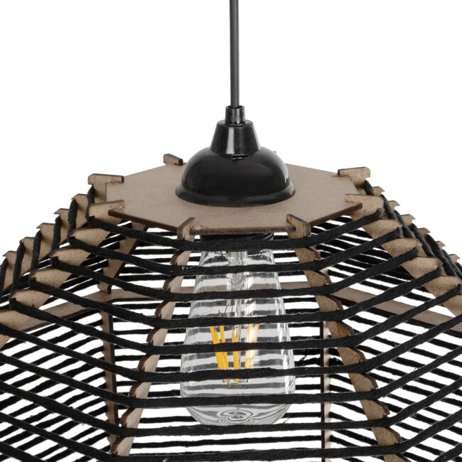 VORK 205-0027 Boho Κρεμαστό Φωτιστικό Οροφής με Ντουί 1 x E27 AC 220-240V IP20 - Μαύρο - M40 x Π40 x Υ36cm - 8 VORK 205-0027 Boho Κρεμαστό Φωτιστικό Οροφής με Ντουί 1 x E27 AC 220-240V IP20 - Μαύρο - M40 x Π40 x Υ36cm - 8