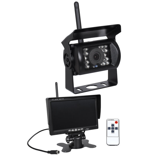 86030 WiFi Έγχρωμη Κάμερα 720p CMOS HD Οπισθοπορείας Αυτοκινήτου-Φορτηγού DC 12-24V 170° με Οθόνη 7