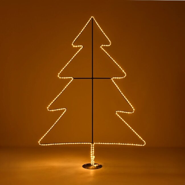 XMAS-TREE-BIG Χριστουγεννιάτικο Διακοσμητικό Φωτιστικό LED 27.3W 1092lm 360° AC 220-240V Αδιάβροχο IP65 Θερμό Λευκό 2700K  - Μαύρο & Διάφανο - Μ134 x Π25 x Υ188cm - 2 Χρόνια Εγγύηση