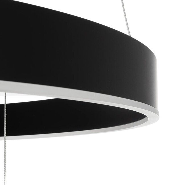 kelvo® VENOM KLV-101-0199 Κρεμαστό Φωτιστικό Οροφής LED 120W 12000lm 120° AC 220-240V IP20 Ρυθμιζόμενο Λευκό CCT με Χειριστήριο από 2700K έως 6000K Dimmable - Lumileds SMD Chip - Μαύρο Ματ - Μ80 x Π80 x Υ80cm - 3 Χρόνια Εγγύηση - 8