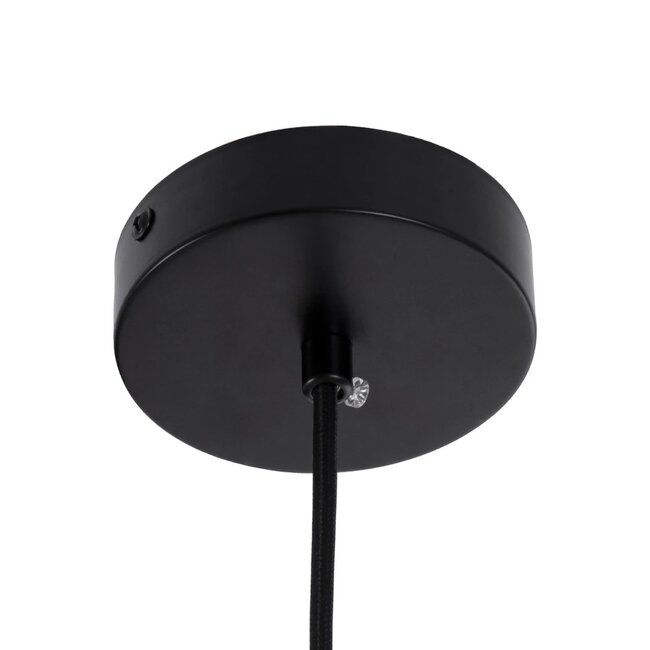 kelvo® BELLISSIMO KLV-101-0373 Κρεμαστό Φωτιστικό Οροφής για Λάμπα με Ντουί E27 AC 220-240V IP20 - Μαύρο Ματ & Λευκό - Μ20 x Π20 x Υ42cm - 8