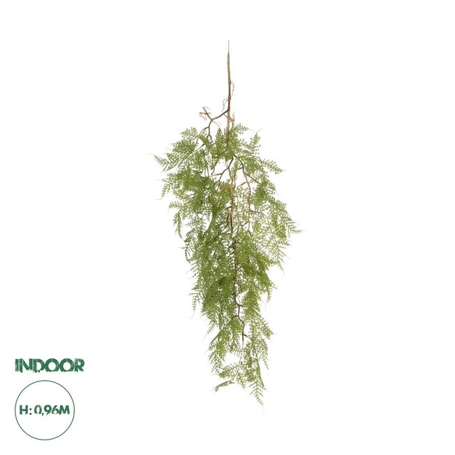 Artificial Garden HANGING FERN 20620 Τεχνητό Διακοσμητικό Κρεμαστό Φυτό Φτέρης Μ32 x Π14 x Υ96cm
