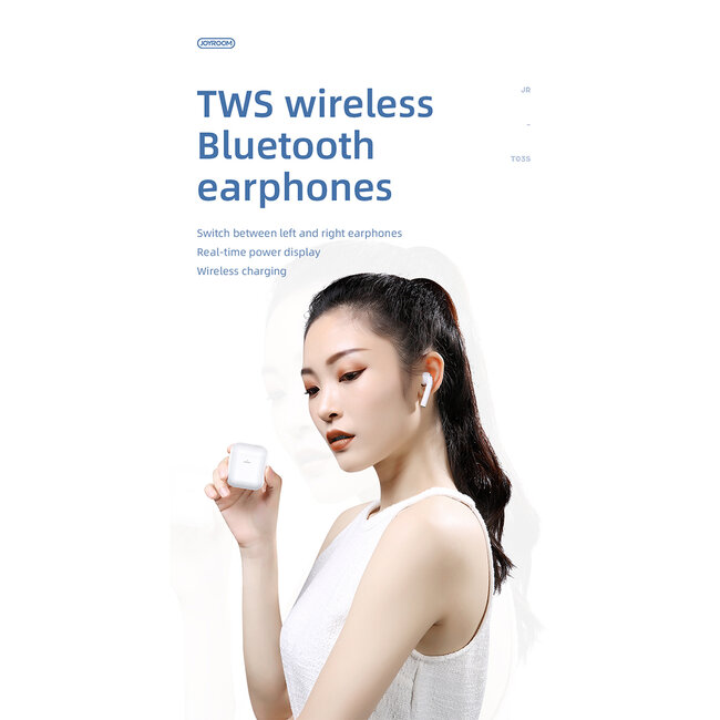 87051 JOYROOM Originals JR-T03S TWS Earphones με Θήκη Φόρτισης True Wireless Bluetooth V5.0 Binaural Συμβατό με iOS & Android Μαύρο - 8