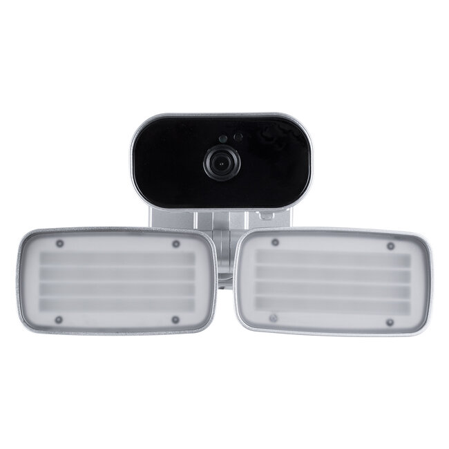 86043 Προβολέας LED SMD 24W 2160lm με IP Camera 1080P 2MP WiFi 150° Μοιρών - AC 230V - με Αισθητήρα Ημέρας-Νύχτας & Ρύθμιση Χρόνου Ανάμματος - Αδιάβροχος IP66 Ψυχρό Λευκό 6000K - Ασημί - 4