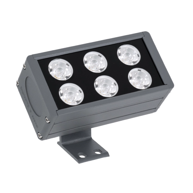 FLOODDANY 90376 Προβολέας Σποτ Wall Washer LED 24W 2760lm 5° DC 24V Αδιάβροχο IP65 Φυσικό Λευκό 4500K Dimmable - CREE XPE Chip - Γκρι Ανθρακί - Μ16 x Π9.5 x Υ7.5cm - 3 Χρόνια Εγγύηση