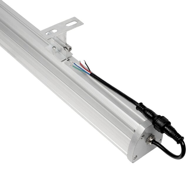 WASHERMOZA 999-0267 Μπάρα Φωτισμού Wall Washer LED 72W 6120lm 10-30° DC 24V Αδιάβροχο IP66 Πολύχρωμο RGB Dimmable - Bridgelux SMD Chip - Γκρι Ανθρακί - Μ100 x Π5 x Υ4cm - 3 Χρόνια Εγγύηση - 6