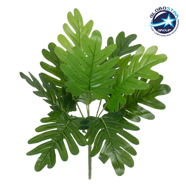 TREE PHILODENDRON 78299 Τεχνητό Φυτό Φιλόδεντρο - Μπουκέτο Διακοσμητικών Φυτών - Κλαδιών με Φύλλωμα Πράσινο Υ40cm