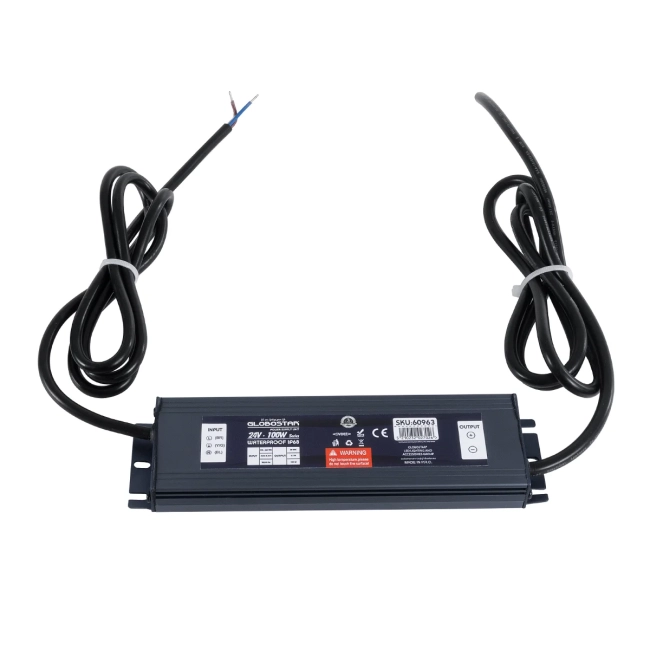  LUMISPLASH 60963 Τροφοδοτικό/Μετασχηματιστής Class II SELV 100W 4.17A DC 24V Αδιάβροχο IP68 - AC 220-240V σε DC 24V - Μ20 x Π5 x Υ2cm - 3 Χρόνια Εγγύηση - 4