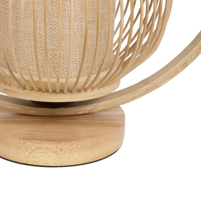 TULUMKO 02009 Boho Επιτραπέζιο Φωτιστικό Πορτατίφ με Ντουί 1 x E27 AC 220-240V IP20 - Μπεζ - Μ30 x Π18 x Υ32cm - 6