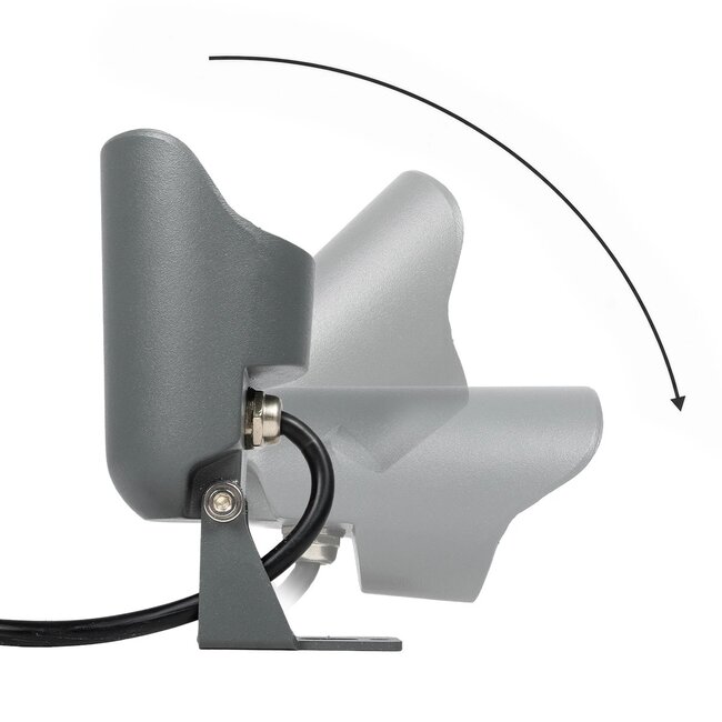 TREKO GLB-103-0026 Φωτιστικό Σποτ για Φυτά - Δέντρα με Βάση Κήπου / Καρφωτό LED 3W 270lm 5° DC 24V Αδιάβροχο IP65 Θερμό Λευκό 2700K - Sanan SMD Chip - Γκρι Ανθρακί Ματ - Μ5 x Π5 x Υ12cm - 3 Χρόνια Εγγύηση - 4