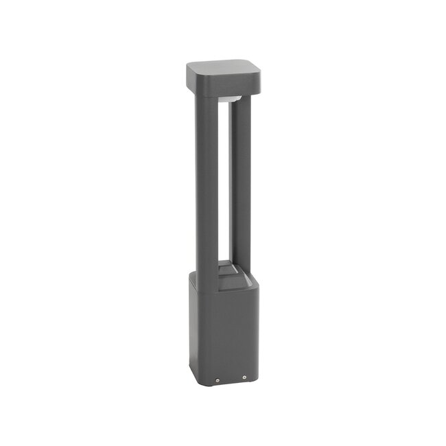 ΜΟΝΕΒΟΟ 90543 Φωτιστικό Κολωνάκι Κήπου LED 15W 1500lm 60° AC 220-240V Αδιάβροχο IP65 Θερμό Λευκό 2700K - Γκρι Ανθρακί - Μ12 x Π12 x Υ60.5cm - 3 Χρόνια Εγγύηση - 2