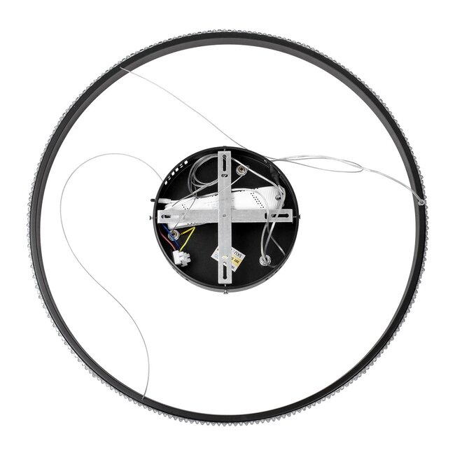 kelvo® DIAMOND KLV-101-0229 Κρεμαστό Φωτιστικό Οροφής LED 45W 4500lm 180° AC 220-240V IP20 Ρυθμιζόμενο Λευκό CCT με Χειριστήριο από 2700K έως 6000K Dimmable - Lumileds SMD Chip - Μαύρο Ματ - Μ60 x Π60 x Υ3cm - 3 Χρόνια Εγγύηση - 8