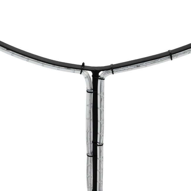 XMAS-CROWN-BIG Χριστουγεννιάτικο Διακοσμητικό Φωτιστικό LED 27.3W 1092lm 360° AC 220-240V Αδιάβροχο IP65 Θερμό Λευκό 2700K  - Μαύρο & Διάφανο - Μ88 x Π25 x Υ136cm - 2 Χρόνια Εγγύηση - 4