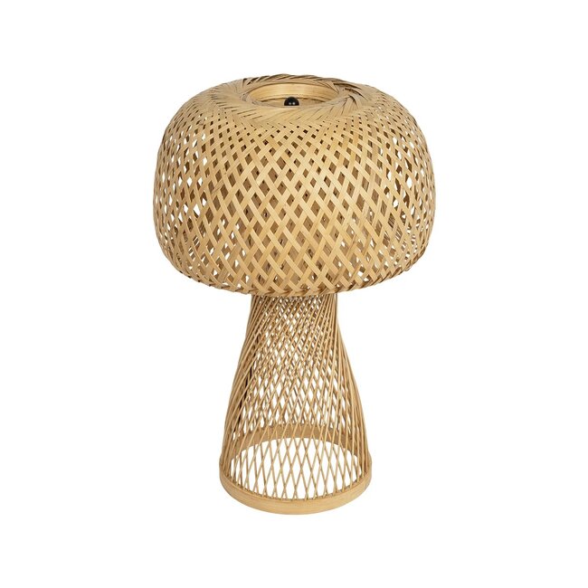 SELVA 01995 Boho Επιτραπέζιο Φωτιστικό Πορτατίφ με Ντουί 1 x E27 AC 220-240V IP20 - Μπεζ - Μ30 x Π30 x Υ45cm