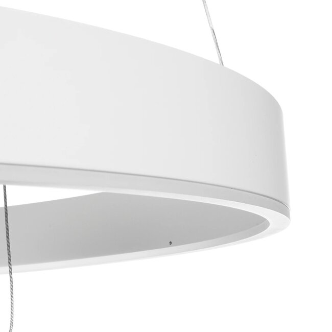kelvo® VENOM KLV-101-0200 Κρεμαστό Φωτιστικό Οροφής LED 120W 12000lm 120° AC 220-240V IP20 Ρυθμιζόμενο Λευκό CCT με Χειριστήριο από 2700K έως 6000K Dimmable - Lumileds SMD Chip - Λευκό Ματ - Μ80 x Π80 x Υ80cm - 3 Χρόνια Εγγύηση - 8