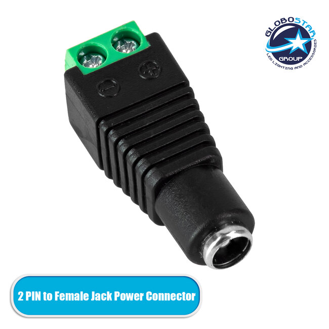70703 Βύσμα Τροφοδοσίας DC Θηλυκό - Female Jack Connector σε Κλέμα 5.5 x 2.1mm