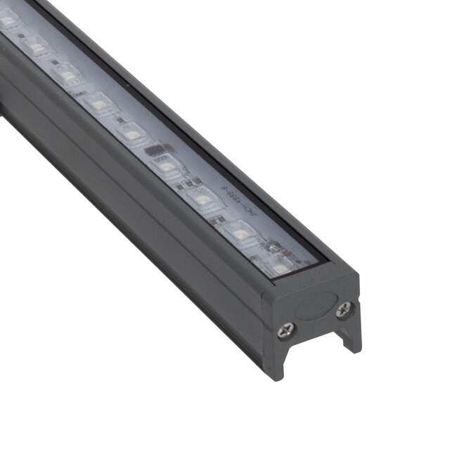 DIGIBAR 90210 Ψηφιακή Pixel Addressable Facade Μπάρα LED 12W 600lm 45° DC 24V Αδιάβροχο IP65 8 x Pixel Πολύχρωμο RGB Dimmable DMX512 SPI/TTL Protocol IC UCS512C0 - Bridgelux SMD Chip - Γκρι Ανθρακί - Μ100 x Π3.5 x Υ3.2cm - 3 Χρόνια Εγγύηση - 9