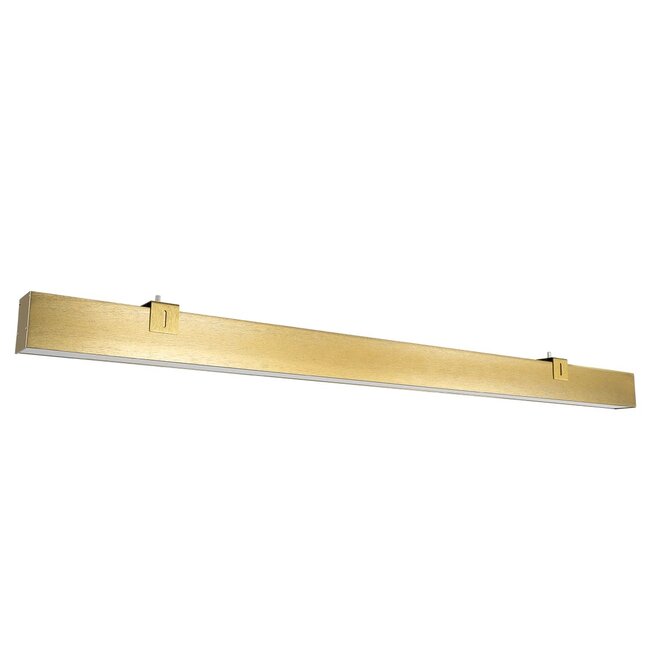 kelvo® ORION KLV-101-0364-V3 Γραμμικό Φωτιστικό Τοίχου / Απλίκα LED 72W 7200lm 120° AC 220-240V IP20 Ρυθμιζόμενο Λευκό CCT με Χειριστήριο από 2700K έως 6000K Dimmable - Lumileds SMD Chip - Χρυσό Πλατίνα - Μ120 x Π5 x Υ7cm - 3 Χρόνια Εγγύηση - 7