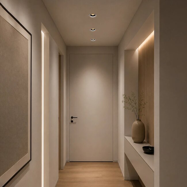 kelvo® LEO KLV-101-0312 Χωνευτό Κινούμενο Φωτιστικό Downlight Σποτ με Honeycomb Anti-Glare Reflector LED 10W 1250lm 38° AC 220-240V IP20 Θερμό Λευκό 2700K - Bridgelux COB Chip & TÜV SÜD Driver - Λευκό & Μαύρο Ματ - Μ8.5 x Π8.5 x Υ6.6cm / Q7.5cm - 5 Χρόνια Εγγύηση - 6