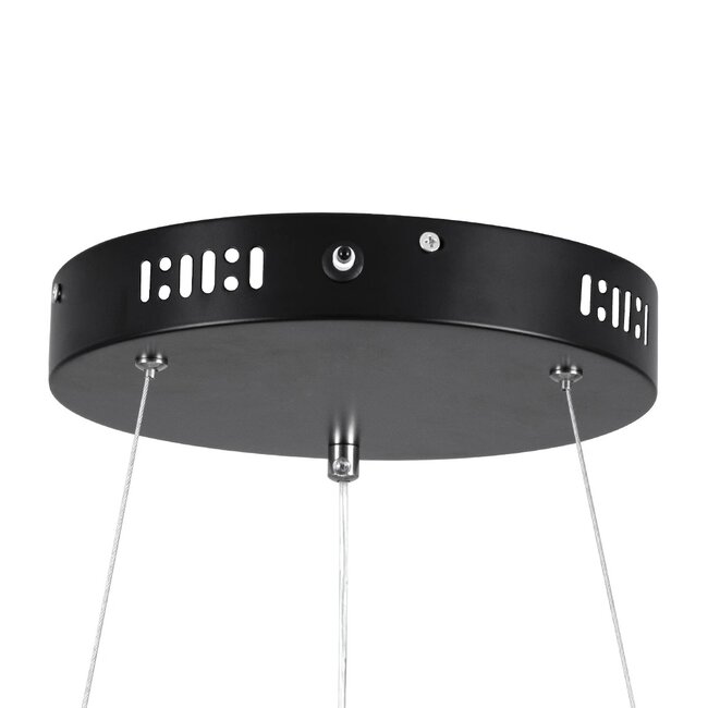 kelvo® SALEM KLV-101-0285 Κρεμαστό Φωτιστικό Οροφής LED 75W 7500lm 120° AC 220-240V IP20 Ρυθμιζόμενο Λευκό CCT με Χειριστήριο από 2700K έως 6000K Dimmable - Lumileds SMD Chip - Μαύρο Ματ - Μ45 x Π45 x Υ6cm - 3 Χρόνια Εγγύηση - 7