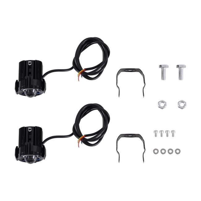 82236 Ζευγάρι 2 x Προβολάκια Μοτοσυκλέτας TRANSFORMER 60W 6000lm 10° DC 12-80V Αδιάβροχα IP67 Κίτρινο & Ψυχρό Λευκό 6000K - 5
