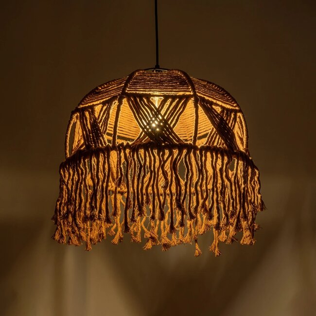 TONA 205-0016 Boho Κρεμαστό Φωτιστικό Οροφής με Ντουί 1 x E27 AC 220-240V IP20 - Μπεζ - M40 x Π40 x Υ38cm - 3 TONA 205-0016 Boho Κρεμαστό Φωτιστικό Οροφής με Ντουί 1 x E27 AC 220-240V IP20 - Μπεζ - M40 x Π40 x Υ38cm - 3