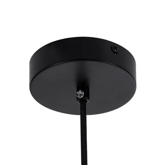 kelvo® BELLISSIMO KLV-101-0375 Κρεμαστό Φωτιστικό Οροφής για Λάμπα με Ντουί E27 AC 220-240V IP20 - Μαύρο Ματ & Λευκό - Μ40 x Π40 x Υ62cm - 8
