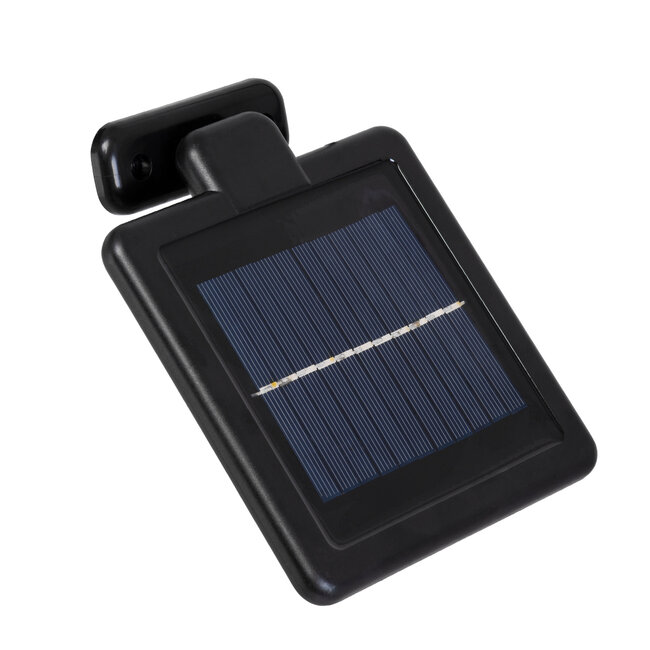 85712 Μαύρο Αυτόνομο Ηλιακό Φωτιστικό LED SMD 10W 150lm με Ενσωματωμένη Μπαταρία 1200mAh - Φωτοβολταϊκό Πάνελ με Αισθητήρα Ημέρας-Νύχτας και PIR Αισθητήρα Κίνησης Αδιάβροχο IP54 Ψυχρό Λευκό 6000K - 12