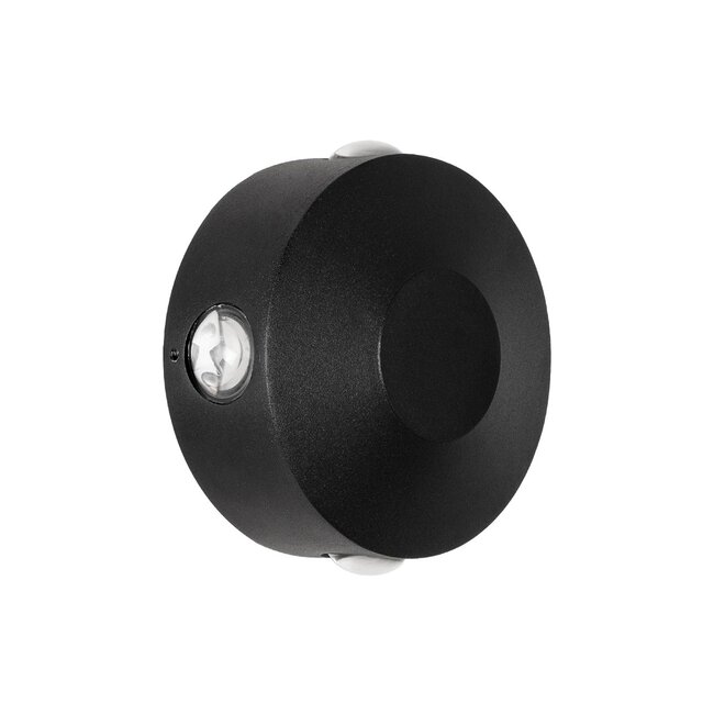 kelvo® ARKOS KLV-101-0107 Φωτιστικό Τοίχου / Απλίκα LED 8W 840lm 15° AC 220-240V Αδιάβροχο IP65 Θερμό Λευκό 2700K - CREE SMD Chip & TÜV SÜD Driver - Μαύρο Ματ - Μ13 x Π5.5 x Υ13cm - 5 Χρόνια Εγγύηση