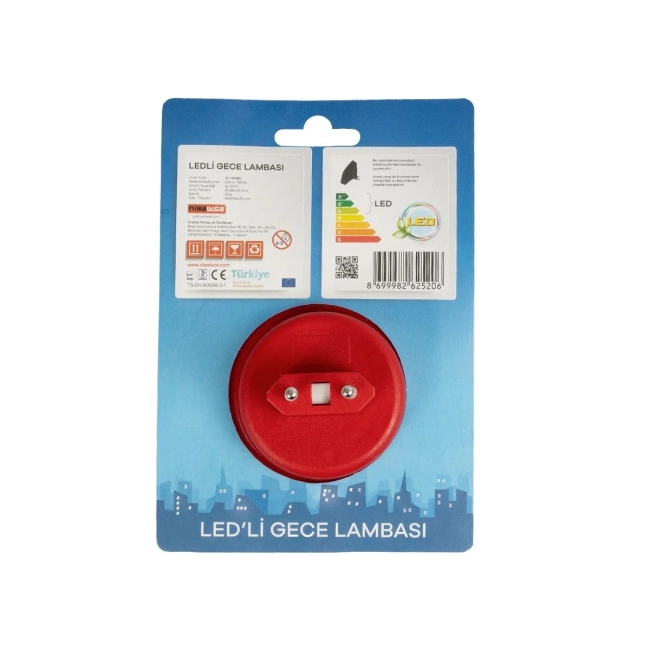 KIDDO 202-0001 Παιδικό Φωτιστικό Νυκτός LED 1W 95lm 360° AC220-240V IP20 Ψυχρό Λευκό 6000K - M5.5 x Π5.5 x Υ8cm - 2 Χρόνια Εγγύηση - 8