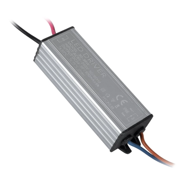  73781 Μετασχηματιστής Προβολέα LED 30W IN 230V OUT 900mA DC 0.95PF  Μ10 x Π3 x2.2 73781 - 2