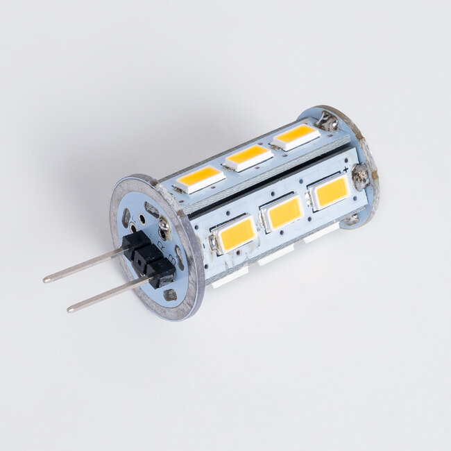 76134 Λάμπα LED G4 SMD 5630 5W 500lm 320° DC 12-24V IP20 Φ1.8 x Υ4.3cm Θερμό Λευκό 2700K Dimmable - 2 Χρόνια Εγγύηση - 3