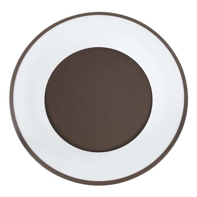 kelvo® SALEM KLV-101-0280 Φωτιστικό Οροφής LED 75W 7500lm 120° AC 220-240V IP20 Ρυθμιζόμενο Λευκό CCT με Χειριστήριο από 2700K έως 6000K Dimmable - Lumileds SMD Chip - Καφέ Ματ - Μ45 x Π45 x Υ8.5cm - 3 Χρόνια Εγγύηση - 7