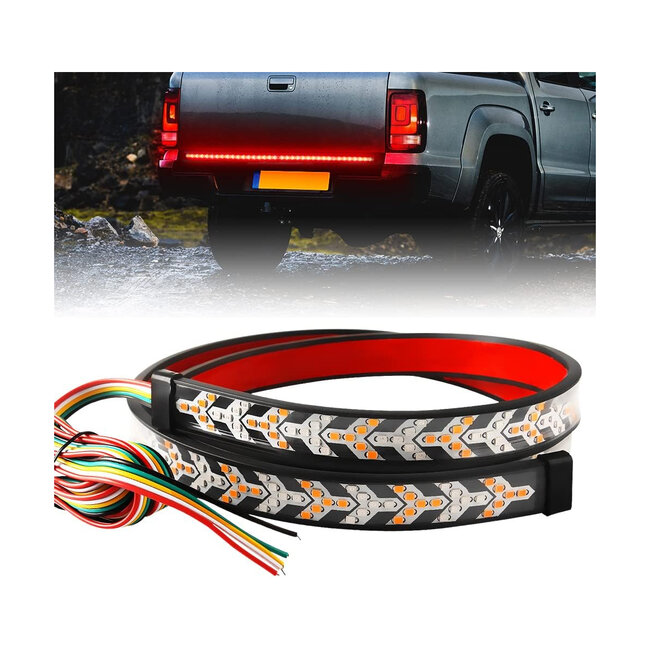 81735 Car Backlit LED Strip Εύκαμπτη Ταινία 150cm Σήμανσης DRL Αυτοκινήτου 3 Προγραμμάτα Φωτισμού LED SMD 5050 12W DC 9-30V Αδιάβροχη IP65 Πορτοκαλί - Κόκκινο - 2 Χρόνια Εγγύηση - 6