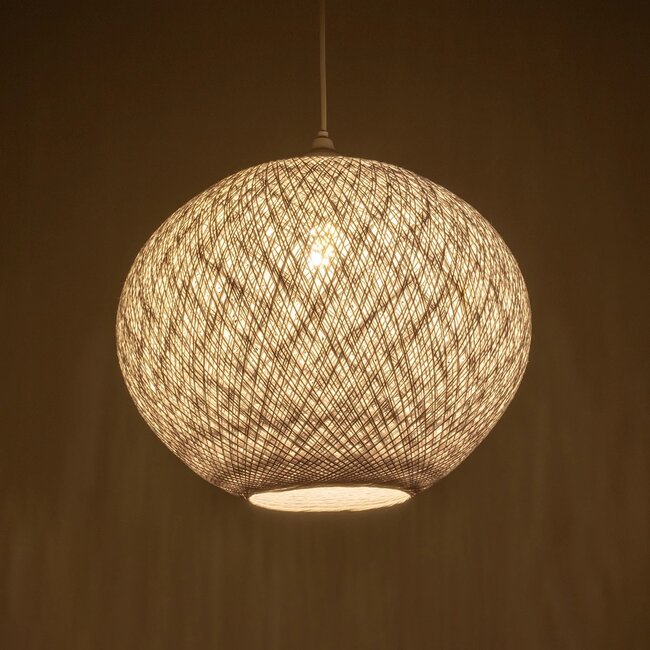 SOLEI 205-0007 Boho Κρεμαστό Φωτιστικό Οροφής με Ντουί 1 x E27 AC 220-240V IP20 - Λευκό - M40 x Π40 x Υ45cm - 3