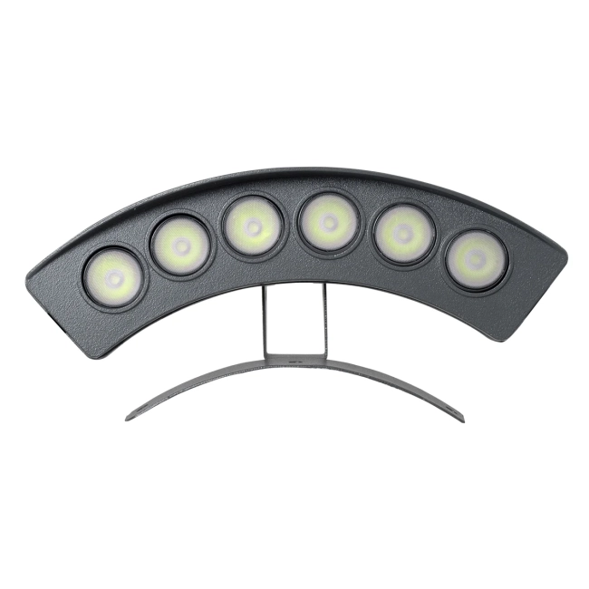  TREEPLANTE 90458 Κυρτή Μπάρα Φωτισμού Wall Washer για Φυτά - Δέντρα LED 6W 510lm 15° DC 24V Αδιάβροχο IP67 Πράσινο Dimmable - Bridgelux SMD Chip - Γκρι Ανθρακί - Μ17.5 x Π4.5 x Υ8cm - 3 Χρόνια Εγγύηση - 4