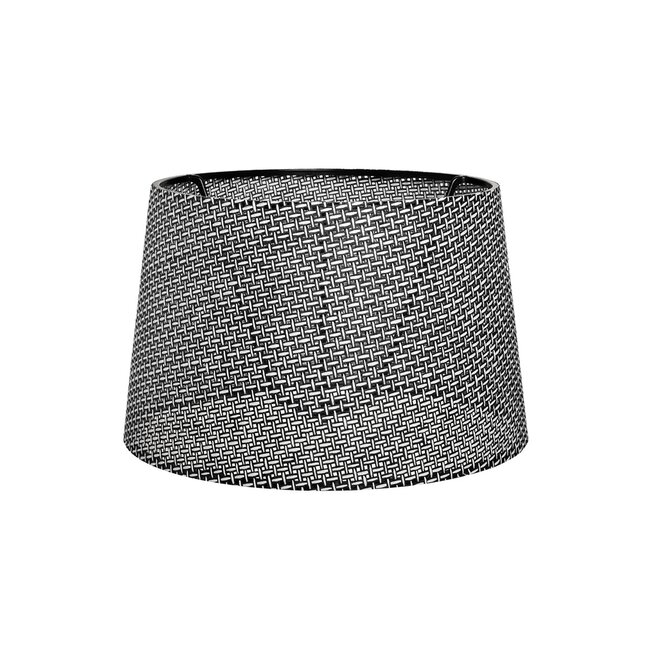 COVER 203-0262 Μοντέρνο Φωτιστικό Καπέλο Γκρί Διάτρητο Ύφασμα - Μ38 x Π38 x Υ30cm